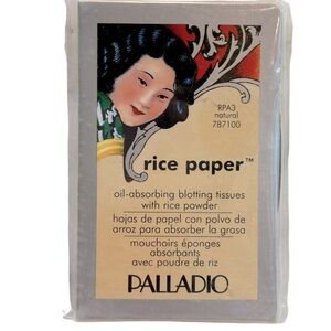 New Palladio rice paper oil‎ absorbing blotting tissues with rice powder